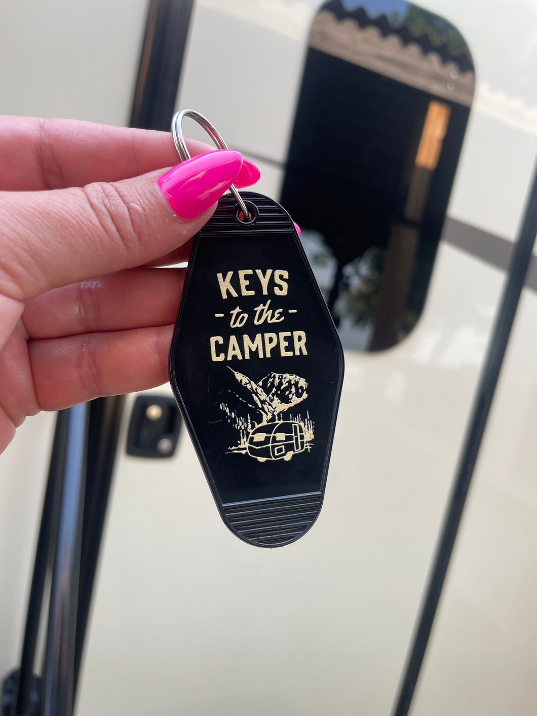 Keys To The Camper Vintage Keychain